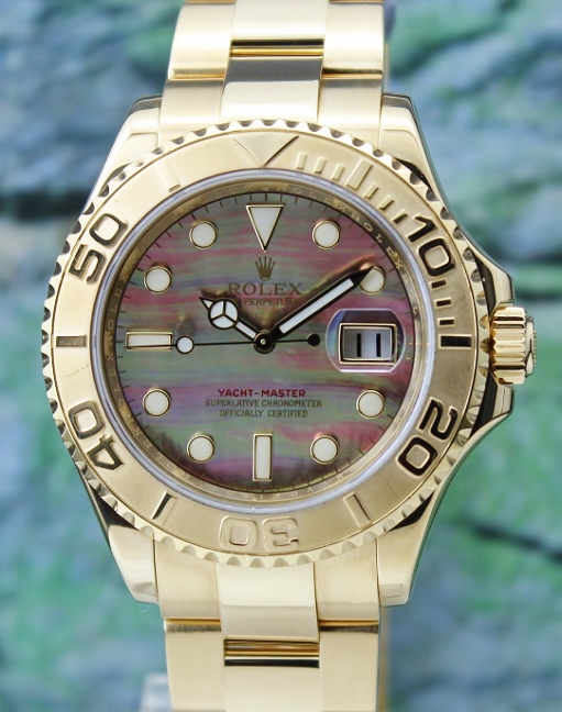 (image for) ROLEX MEN SIZE 18K YELLOW GOLD OYSTER PERPETUAL YACHT- MASTER / 16628 / CERT